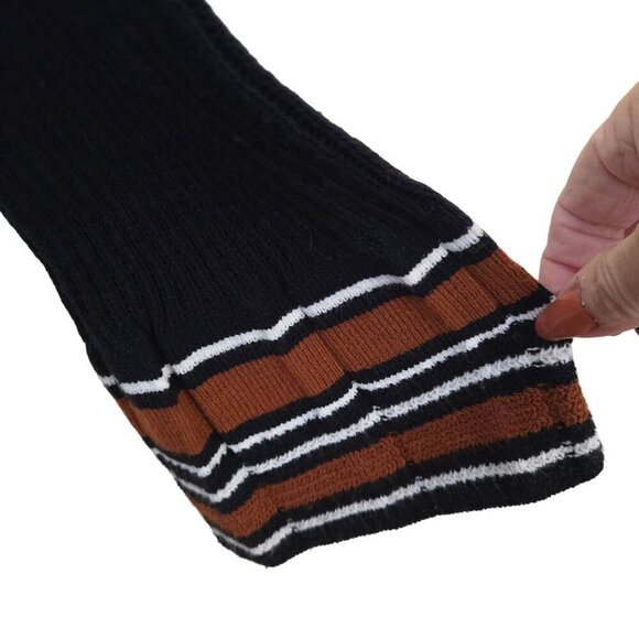 J.O.A. Los Angeles NWOT Navy Ribbed Flared Sleeve Contrast Stripe Top Size XS - Picture 4 of 6